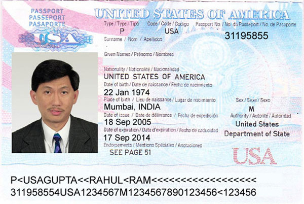 Sample Usa Passport